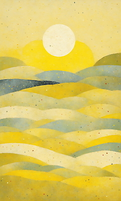 JPG 일러스트 자연 새해 산 풍경 사람없음 태양 노란색 일출 국내일러스트 AI일러스트 AI콘텐츠 자연요소 컬러 노을 생태계 파일형식