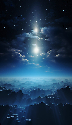 JPG 구름 편집이미지 별 백그라운드 하늘 사람없음 파란색 판타지 우주 신비 디지털합성 이미지편집 편집실사 AI컴퓨터그래픽 AI콘텐츠 자연요소 컬러 컨셉 상상 CG 파일형식