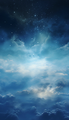 JPG 구름 편집이미지 백그라운드 하늘 사람없음 파란색 판타지 우주 신비 디지털합성 이미지편집 편집실사 AI컴퓨터그래픽 AI콘텐츠 자연요소 컬러 컨셉 상상 CG 파일형식