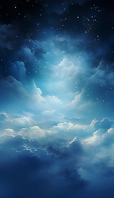 JPG 구름 편집이미지 별 백그라운드 하늘 사람없음 파란색 판타지 우주 신비 디지털합성 이미지편집 편집실사 AI컴퓨터그래픽 AI콘텐츠 자연요소 컬러 컨셉 상상 CG 파일형식