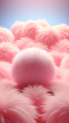 JPG 편집이미지 분홍색 털 사람없음 디지털합성 부드러움 뭉치 칼라솜 이미지편집 편집실사 AI컴퓨터그래픽 AI콘텐츠 컬러 감각 CG 부자재 파일형식