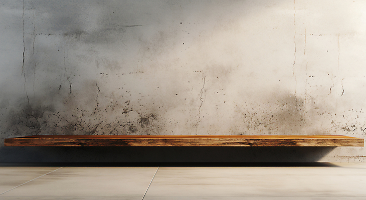 JPG 편집이미지 벽 사람없음 공간 회색 받침대 질감 나무탁자 콘크리트 편집실사 AI포토 AI콘텐츠 컬러 탁자 CG 파일형식