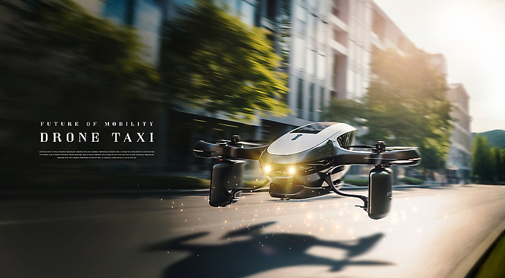 PSD 편집이미지 교통수단 미래 거리 사람없음 운전 스마트 속도 택시 드론 드론택시 모빌리티 이미지편집 교통 컨셉 모션 승용차 자동차 파일형식