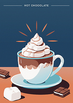 포스터 겨울 일러스트 디저트 따뜻함 사람없음 초콜릿 카페 달콤 커피잔 크림 코코아 마시멜로우 국내일러스트 AI파일 계절 커피 음료 음식 잔 상점 맛 파일형식 벡터