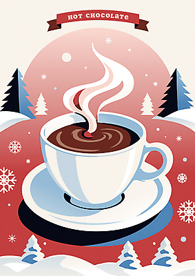 나무 포스터 리본 크리스마스 겨울 일러스트 디저트 눈꽃 따뜻함 사람없음 빨간색 초콜릿 카페 눈송이 연기 달콤 수증기 커피잔 코코아 국내일러스트 AI파일 식물 계절 기념일 커피 음료 음식 컬러 잔 눈_날씨 상점 맛 파일형식 벡터
