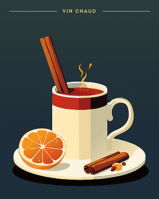 포스터 겨울 오렌지 일러스트 디저트 따뜻함 사람없음 와인 주황색 카페 머그컵 달콤 남색 시나몬스틱 뱅쇼 국내일러스트 AI파일 계절 음식 컬러 과일 주류 컵 상점 맛 시나몬 파일형식 벡터
