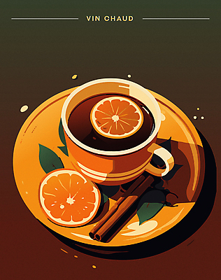 포스터 겨울 오렌지 일러스트 나뭇잎 디저트 따뜻함 사람없음 하이앵글 갈색 와인 주황색 카페 머그컵 달콤 시나몬 시나몬스틱 뱅쇼 국내일러스트 AI파일 계절 음식 뷰포인트 컬러 잎 과일 주류 컵 상점 맛 파일형식 벡터