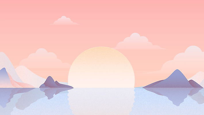 구름 바다 섬 새해 사람없음 태양 일출 새해인사 모션그래픽 MP4 MOV 자연요소 노을 인사 동영상 파일형식