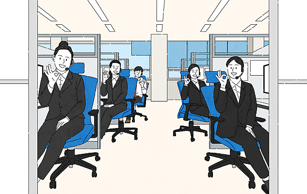 전신 여자 남자 의자 일러스트 함께함 앉기 정장 여러명 성인 사무실 비즈니스맨 비즈니스우먼 OK 상담원 서비스업 텔레마케팅 성인만 국내일러스트 AI파일 직업 옷 산업 가구 다수 컨셉 비즈니스 모션 사람 손짓 직장인 사무원 파일형식 벡터