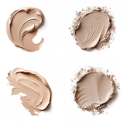 JPG 편집이미지 붓터치 사람없음 뷰티 화장품 액체 질감 바르기 로션 베이지색 편집실사 AI포토 AI콘텐츠 컬러 모션 CG 파일형식