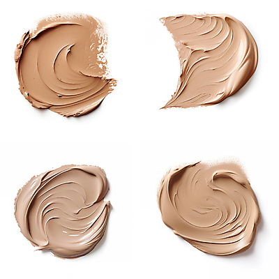 JPG 편집이미지 붓터치 사람없음 뷰티 화장품 액체 질감 바르기 로션 베이지색 편집실사 AI포토 AI콘텐츠 컬러 모션 CG 파일형식