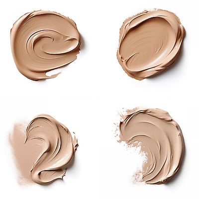 JPG 편집이미지 붓터치 사람없음 뷰티 화장품 액체 질감 바르기 로션 베이지색 편집실사 AI포토 AI콘텐츠 컬러 모션 CG 파일형식