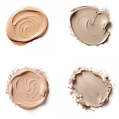 JPG 편집이미지 붓터치 사람없음 뷰티 화장품 액체 질감 바르기 로션 베이지색 편집실사 AI포토 AI콘텐츠 컬러 모션 CG 파일형식