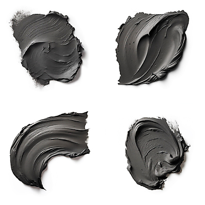 JPG 편집이미지 붓터치 사람없음 뷰티 검은색 화장품 액체 질감 바르기 로션 편집실사 AI포토 AI콘텐츠 컬러 모션 CG 파일형식