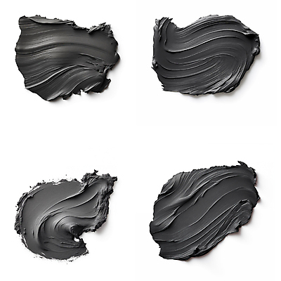 JPG 편집이미지 붓터치 사람없음 뷰티 검은색 화장품 액체 질감 바르기 로션 편집실사 AI포토 AI콘텐츠 컬러 모션 CG 파일형식