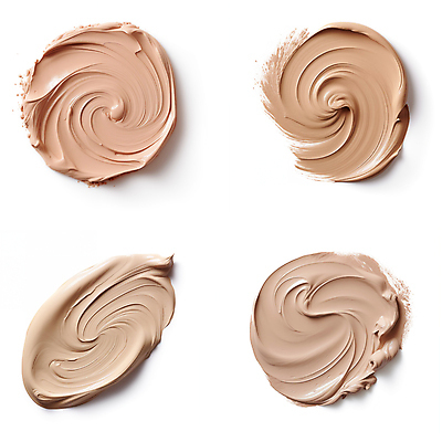 JPG 편집이미지 붓터치 사람없음 뷰티 화장품 액체 질감 바르기 로션 베이지색 편집실사 AI포토 AI콘텐츠 컬러 모션 CG 파일형식