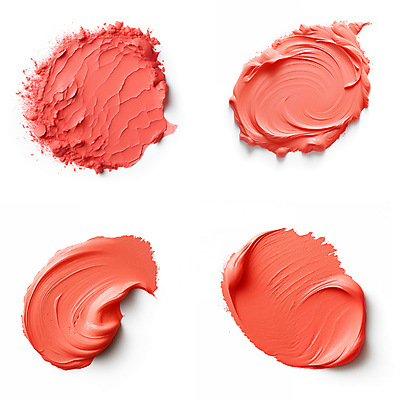 JPG 편집이미지 붓터치 사람없음 뷰티 화장품 액체 질감 바르기 로션 코랄 편집실사 AI포토 AI콘텐츠 컬러 모션 CG 파일형식