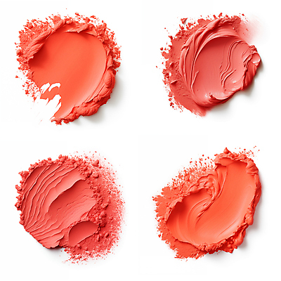 JPG 편집이미지 붓터치 사람없음 뷰티 화장품 액체 질감 바르기 로션 코랄 편집실사 AI포토 AI콘텐츠 컬러 모션 CG 파일형식