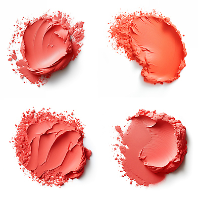 JPG 편집이미지 붓터치 사람없음 뷰티 화장품 액체 질감 바르기 로션 코랄 편집실사 AI포토 AI콘텐츠 컬러 모션 CG 파일형식