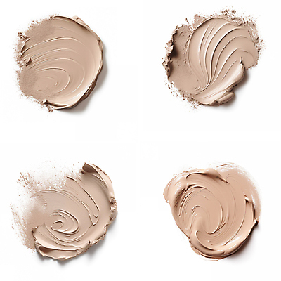 JPG 편집이미지 붓터치 사람없음 뷰티 화장품 액체 질감 바르기 로션 베이지색 편집실사 AI포토 AI콘텐츠 컬러 모션 CG 파일형식