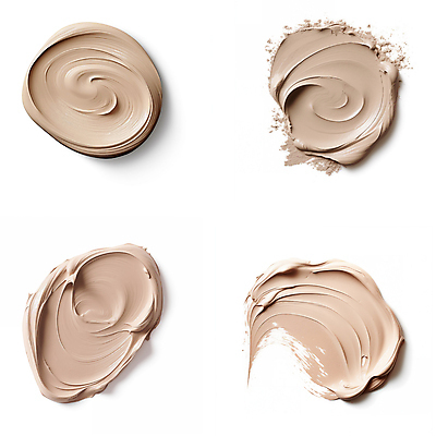 JPG 편집이미지 붓터치 사람없음 뷰티 화장품 액체 질감 바르기 로션 베이지색 편집실사 AI포토 AI콘텐츠 컬러 모션 CG 파일형식