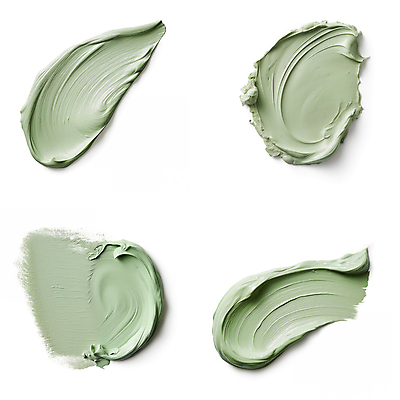 JPG 편집이미지 붓터치 사람없음 초록색 뷰티 화장품 액체 질감 바르기 로션 편집실사 AI포토 AI콘텐츠 컬러 모션 CG 파일형식