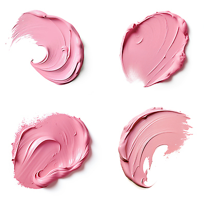 JPG 편집이미지 분홍색 붓터치 사람없음 뷰티 화장품 액체 질감 바르기 로션 편집실사 AI포토 AI콘텐츠 컬러 모션 CG 파일형식