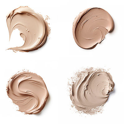 JPG 편집이미지 붓터치 사람없음 뷰티 화장품 액체 질감 바르기 로션 베이지색 편집실사 AI포토 AI콘텐츠 컬러 모션 CG 파일형식