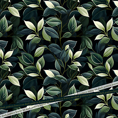PSD 식물 편집이미지 백그라운드 잎 패턴 텍스트 나뭇잎 사람없음 초록색 검은색 풀 이미지편집 컬러 무늬 파일형식