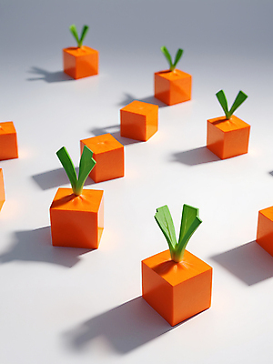 JPG 편집이미지 추상 사람없음 3D 사각형 주황색 당근 큐브 입체 디지털합성 오브젝트 편집소스 편집3D AI컴퓨터그래픽 AI콘텐츠 도형 컬러 무늬 뿌리채소 파일형식