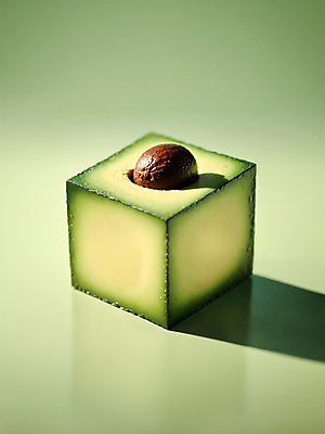 JPG 편집이미지 추상 사람없음 초록색 3D 사각형 큐브 입체 디지털합성 오브젝트 아보카도 편집소스 편집3D AI컴퓨터그래픽 AI콘텐츠 도형 컬러 무늬 과일 파일형식