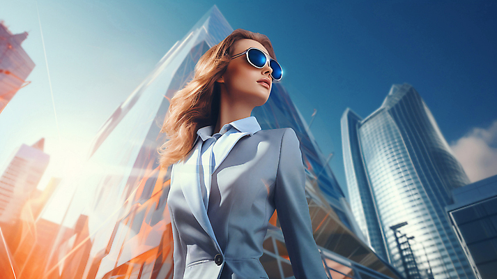 JPG 편집이미지 여자 하늘 미래 한명 정장 빌딩 상반신 성인 건물 빛 선글라스 비즈니스우먼 의료성형뷰티 성인여자한명만 이미지편집 편집실사 AI인물포토 AI콘텐츠 1 건축물 옷 안경 컨셉 비즈니스 사람 직장인 CG 여자한명만 성인여자만 파일형식 AI포토