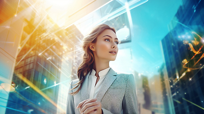JPG 편집이미지 여자 하늘 미래 한명 정장 상반신 성인 건물 빛 비즈니스우먼 의료성형뷰티 성인여자한명만 이미지편집 편집실사 AI인물포토 AI콘텐츠 1 건축물 옷 컨셉 비즈니스 사람 직장인 CG 여자한명만 성인여자만 파일형식 AI포토