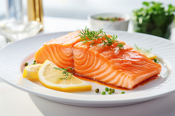 JPG 편집이미지 접시 요리 사람없음 레몬 디지털합성 연어 연어스테이크 연어요리 플레이팅 편집실사 AI포토 AI콘텐츠 식기 음식 과일 어류 스테이크 상차림 CG 파일형식