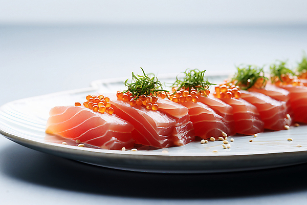 JPG 편집이미지 접시 요리 사람없음 참치 디지털합성 생선알 참치회 플레이팅 편집실사 AI포토 AI콘텐츠 식기 어류 알 생선회 상차림 CG 파일형식