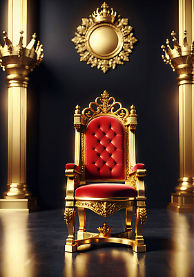 JPG 편집이미지 의자 이벤트 사람없음 금색 앤티크 우승 황금 영광 시상 시상식 왕좌 편집실사 AI컴퓨터그래픽 AI콘텐츠 감정 컬러 가구 최고 CG 파일형식