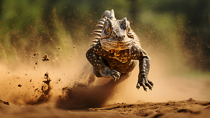 JPG 편집이미지 한마리 모래 파충류 자연 사람없음 야외 달리기 흙 도마뱀 흙먼지 편집실사 AI포토 AI콘텐츠 동물 1 모션 CG 생태계 먼지 파일형식