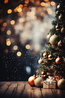 JPG 편집이미지 백그라운드 크리스마스 겨울 사람없음 선물상자 반짝임 크리스마스트리 눈 보케 오너먼트 편집실사 AI포토 AI콘텐츠 자연요소 계절 기념일 크리스마스장식 모션 날씨 선물 상자 CG 파일형식