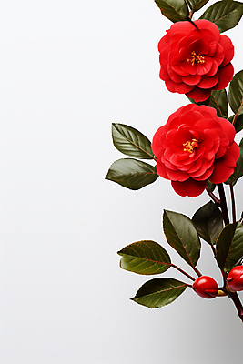 JPG 편집이미지 잎 사람없음 나뭇가지 눈 겨울꽃 동백 편집실사 AI포토 AI콘텐츠 자연요소 나무 식물 꽃 겨울 날씨 CG 파일형식