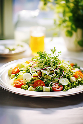 JPG 편집이미지 접시 토마토 사람없음 샐러드 애피타이저 디지털합성 건강식 편집실사 AI포토 AI콘텐츠 식기 음식 채소 CG 파일형식