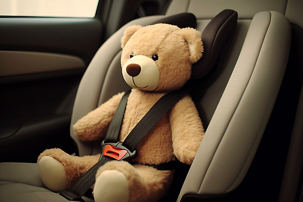JPG 편집이미지 자동차 안전 사람없음 곰인형 보호 사건 디지털합성 예방 안전벨트 착용 카시트 편집실사 AI포토 AI콘텐츠 인형 육상교통 컨셉 의자 CG 파일형식