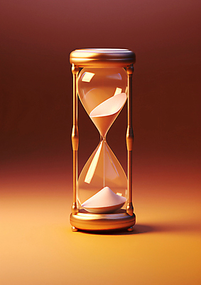 JPG 편집이미지 사람없음 주황색 시간 모래시계 디지털합성 오브젝트 아날로그 편집실사 AI포토 AI콘텐츠 모래 시계 컬러 CG 파일형식