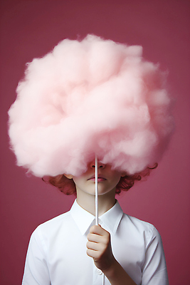 JPG 편집이미지 여자 분홍색 한명 들기 상반신 성인 잡기 막대기 달콤 얼굴가리기 솜사탕 성인여자한명만 편집실사 AI인물포토 AI콘텐츠 1 컬러 모션 디저트 사람 가림 맛 CG 여자한명만 성인여자만 파일형식 AI포토