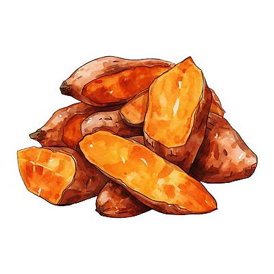 PSD 음식 일러스트 사람없음 갈색 고구마 겨울간식 군고구마 구황작물 국내일러스트 컬러 디저트 뿌리채소 농작물 구이 파일형식