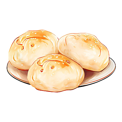PSD 접시 음식 일러스트 사람없음 겨울간식 호떡 호빵 국내일러스트 식기 빵 디저트 파일형식