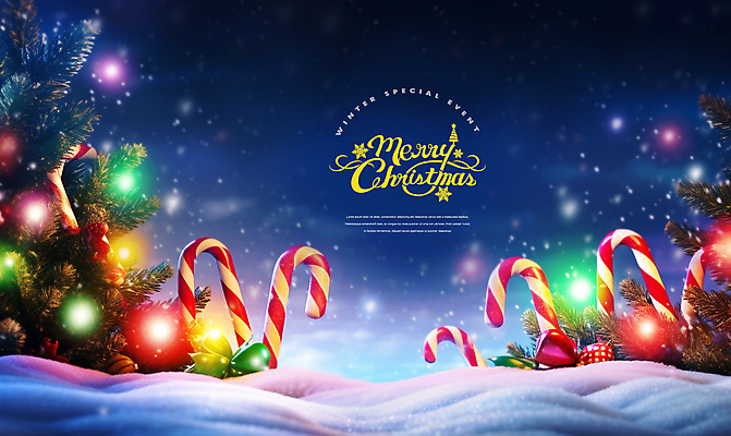 PSD 편집이미지 크리스마스 이벤트 사람없음 빛 반짝임 크리스마스트리 보라색 눈 스페셜 지팡이사탕 눈덮임 이미지편집 자연요소 기념일 컬러 컨셉 모션 날씨 사탕 파일형식