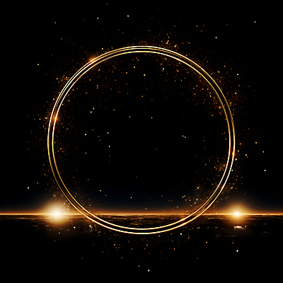 JPG 편집이미지 선 프레임 사람없음 빛 반짝임 검은색 금색 원형 디지털합성 써클 편집소스 이미지편집 편집실사 AI컴퓨터그래픽 AI콘텐츠 도형 컬러 모션 CG 파일형식