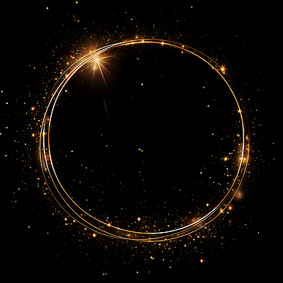 JPG 편집이미지 선 프레임 사람없음 빛 반짝임 검은색 금색 원형 디지털합성 써클 편집소스 이미지편집 편집실사 AI컴퓨터그래픽 AI콘텐츠 도형 컬러 모션 CG 파일형식