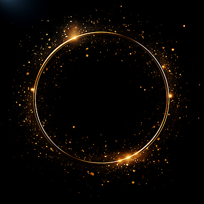 JPG 편집이미지 선 프레임 사람없음 빛 반짝임 검은색 금색 원형 디지털합성 써클 편집소스 이미지편집 편집실사 AI컴퓨터그래픽 AI콘텐츠 도형 컬러 모션 CG 파일형식