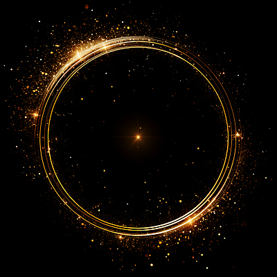 JPG 편집이미지 선 프레임 사람없음 빛 반짝임 검은색 금색 원형 디지털합성 써클 편집소스 이미지편집 편집실사 AI컴퓨터그래픽 AI콘텐츠 도형 컬러 모션 CG 파일형식